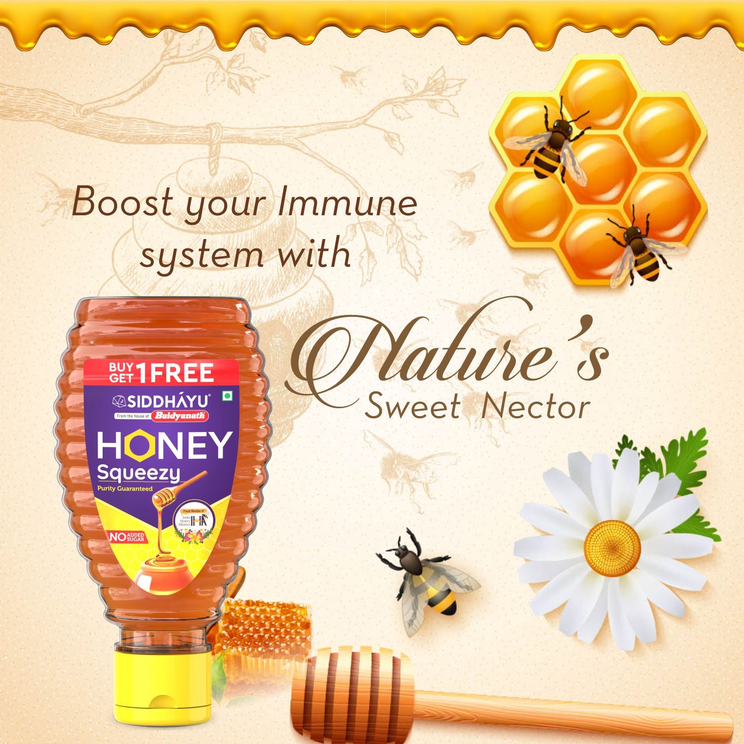 Baidyanath Honey Squeezy (Madhu)