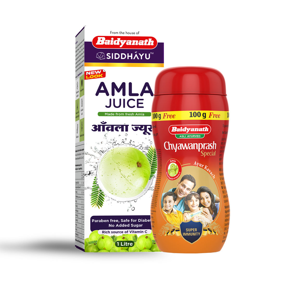 Baidyanath Amla Juice 1 L + Baidyanath Chyawanprash Special 950 G