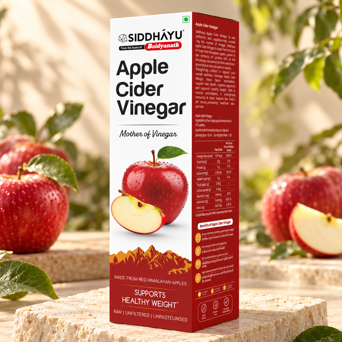 Siddhayu Baidyanath Apple Cider Vinegar 500 ML