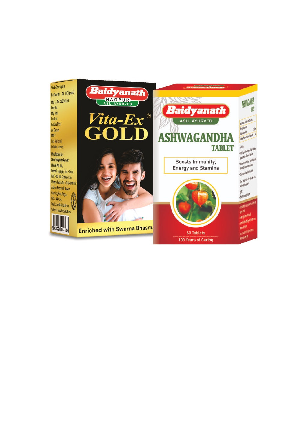 Baidyanath Vita Ex Gold 20 Capsules + Baidyanath Ashwagandha Tablet (60 Tablets)