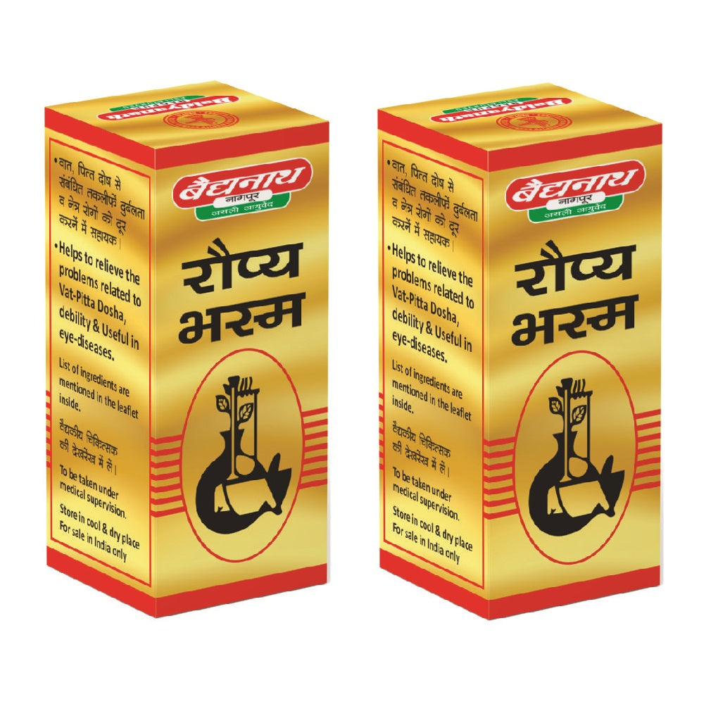 Baidyanath Raupya Bhasma (2.5 g Each)