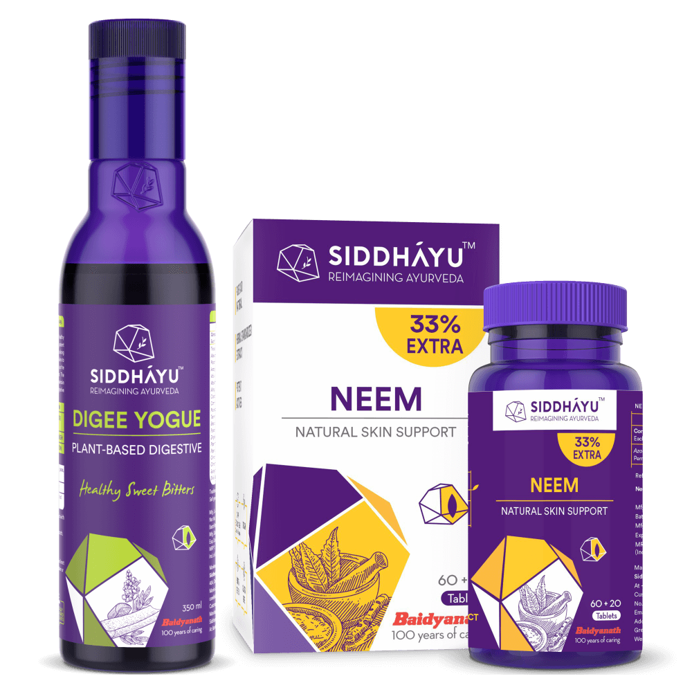 Neem - 80 tab And Digee Yogue - 350 ml combo