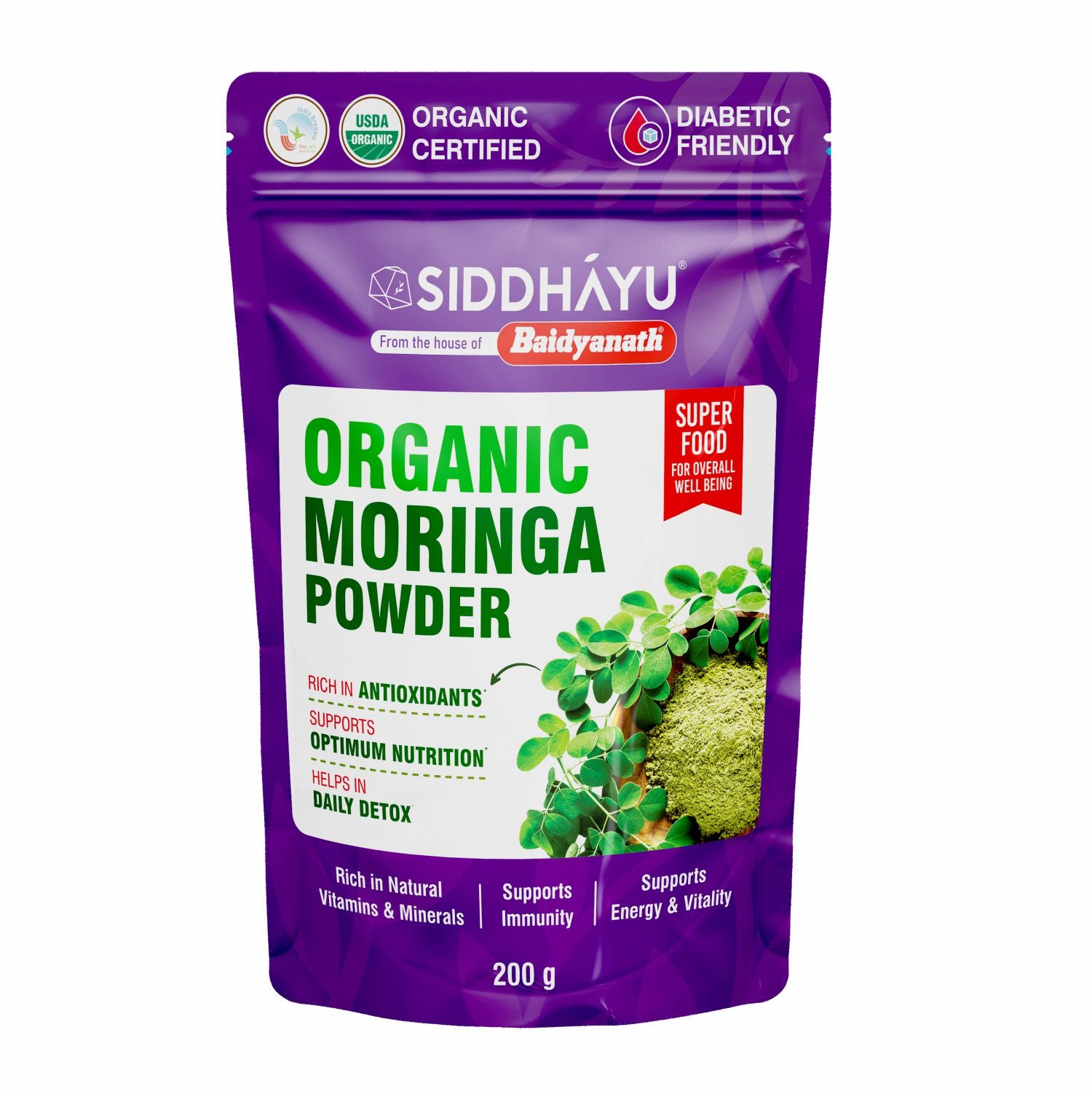 Siddhayu Baidyanath Moringa Powder 200 gm
