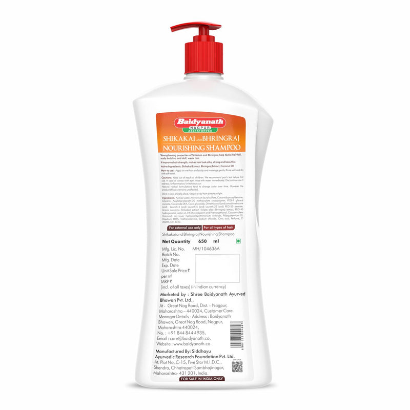 Baidyanath Shikakai and Bhringraj Nourishing Shampoo