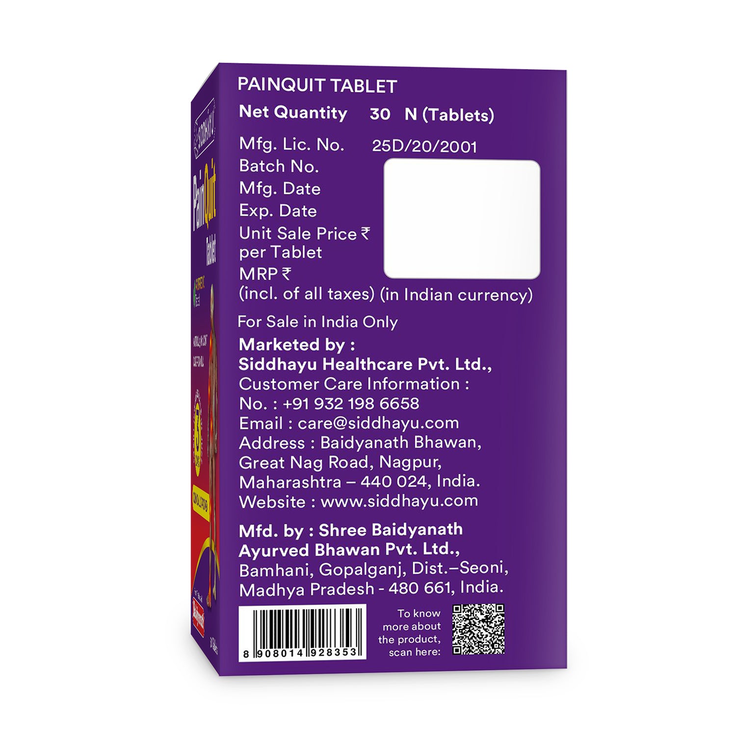 Painquit Tablet