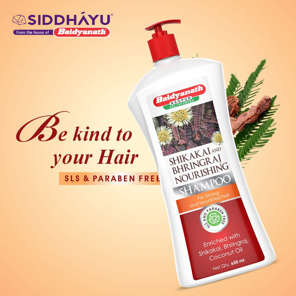 Baidyanath Shikakai and Bhringraj Nourishing Shampoo