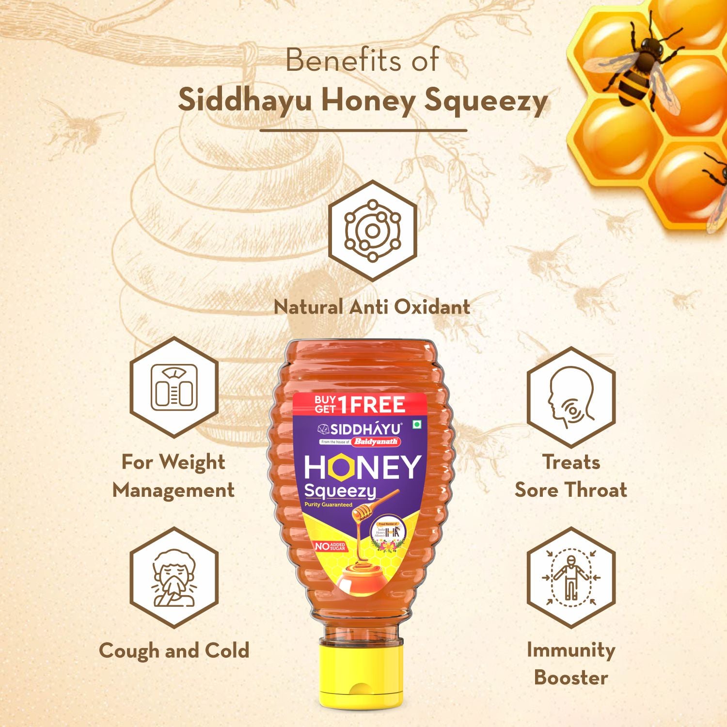 Baidyanath Honey Squeezy (Madhu)