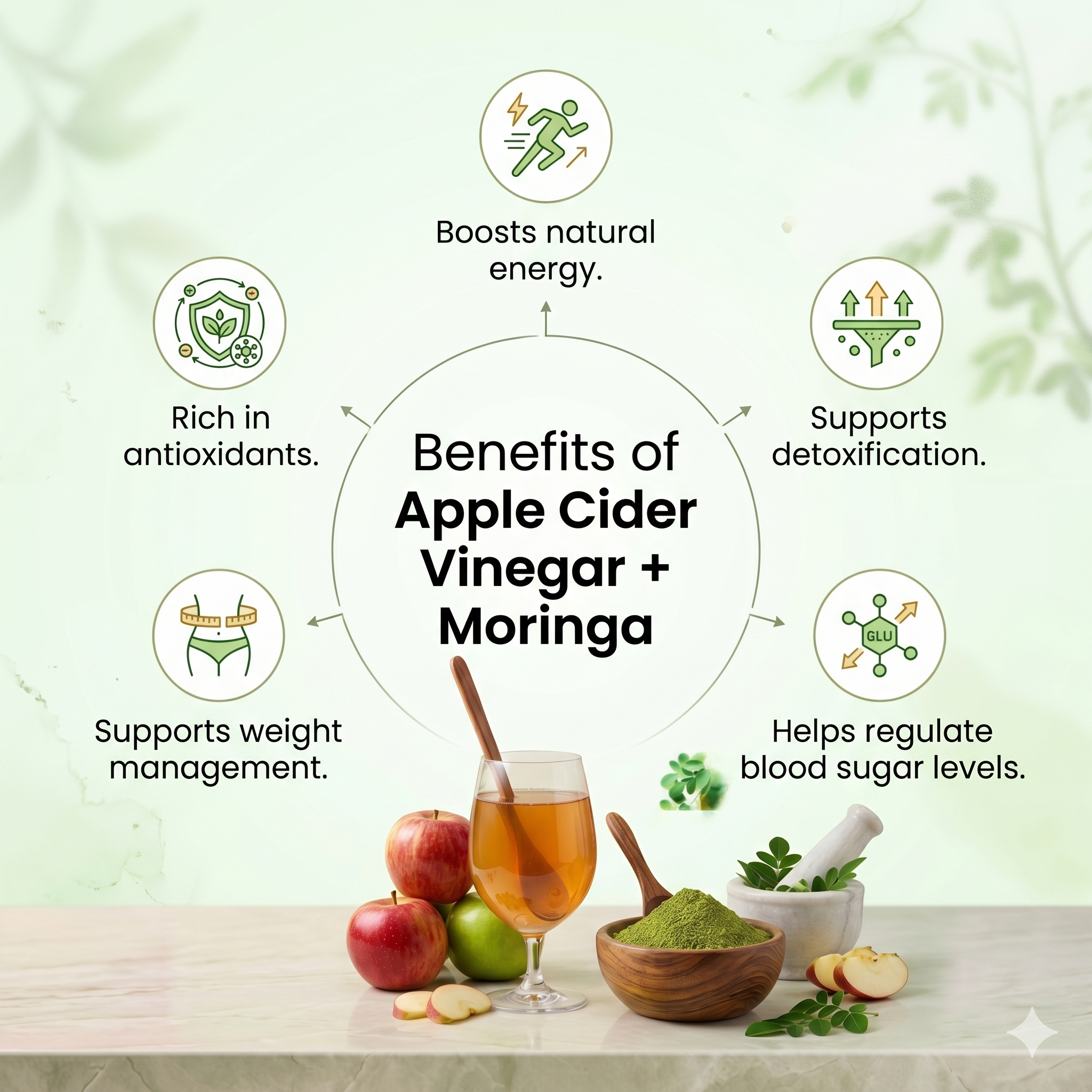 Siddhayu Baidyanath Apple Cider Vinegar + Moringa Powder