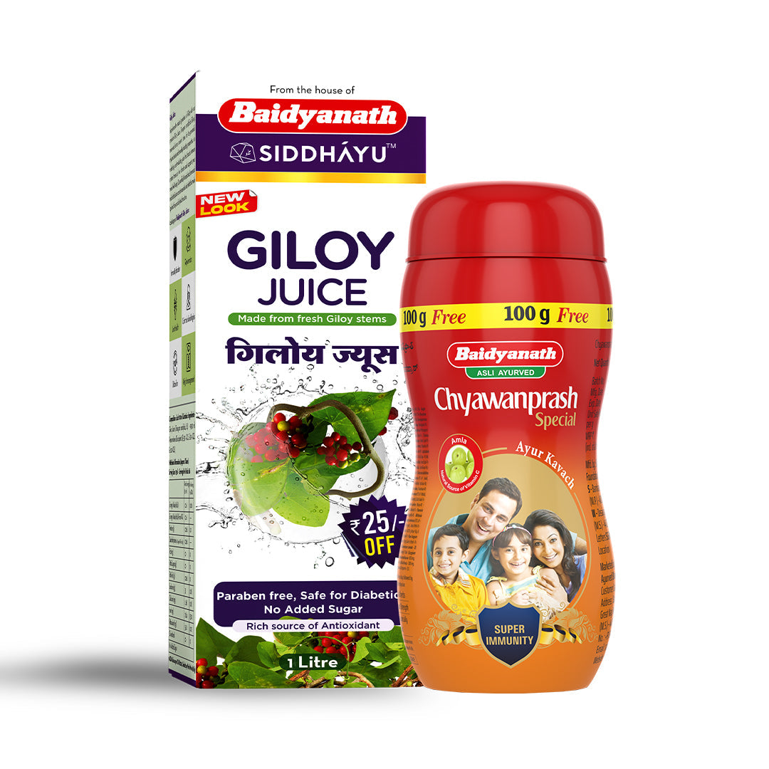 Baidyanath Chyawanprash special 950 G + Giloy Juice 1l