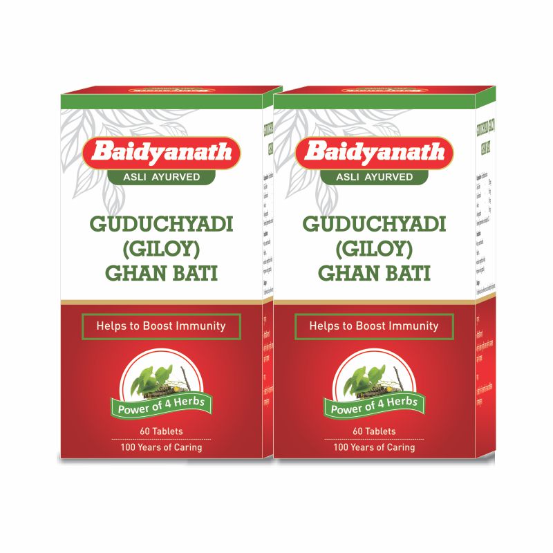 Baidyanath Guduchyadi (Giloy) Ghan Bati (60 Tab Each)