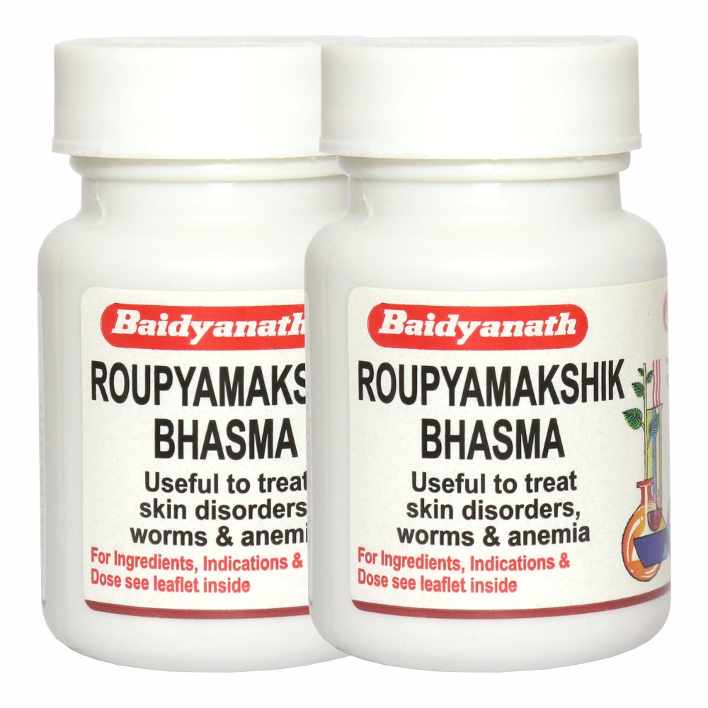 Baidyanath Roupyamakshik Bhasma Pack Of 2- (10 gm each)