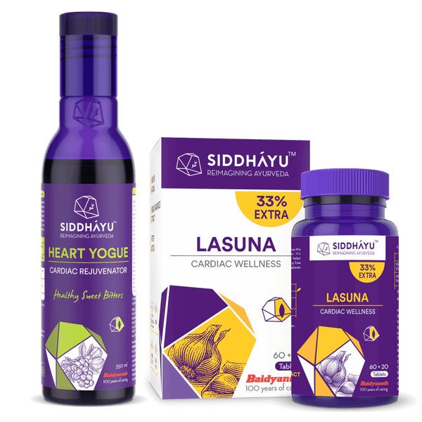 Lasuna - 80 tab And Heart Yogue - 350 ml combo