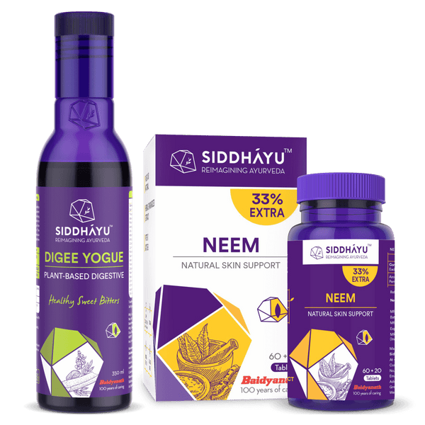 Neem - 80 tab And Digee Yogue - 350 ml combo