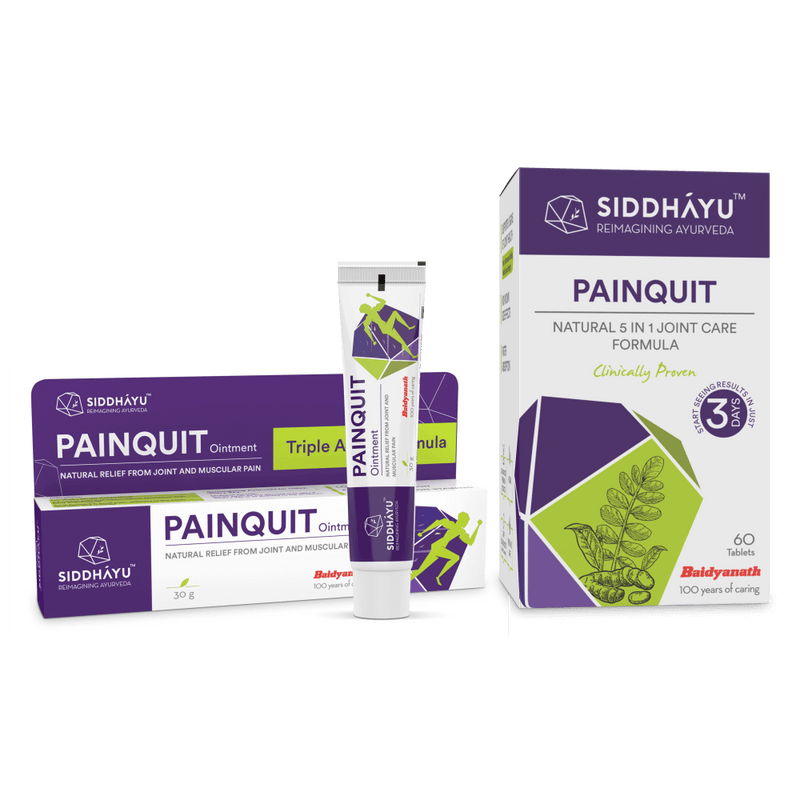 Painquit - 60 tab And Painquit Ointment - 30 g Combo
