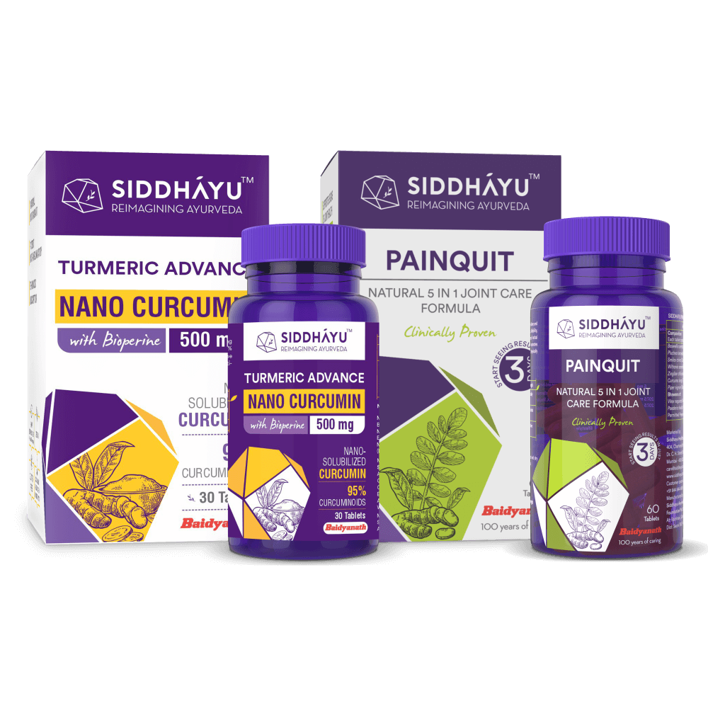 Turmeric Advance - 30 tab And Painquit - 60 tab Combo