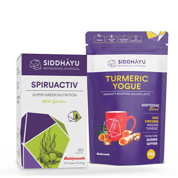 Turmeric yogue and Spiruactiv Combo