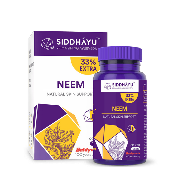Siddhayu Neem Natural Skin Support Tablet (By Baidyanath)